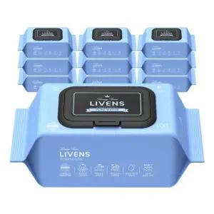 퓨어 워터 순수 도톰한 앰보싱 물티슈 100매 10팩