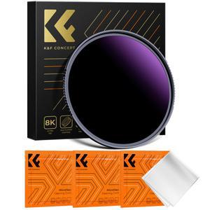 K&F Concept 67mm NANO-X ND1000000 (6.0) 태양촬영 필터 (융포함) -- 8K AGC Glass Ultra Dark 20 Stops ND Filter