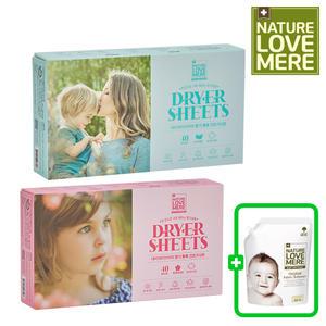 네이쳐러브메레 향기톡톡 건조기시트 티슈형(40매) x 2개 (GIFT)유연제 850ml 리필 1팩(오리지널향)