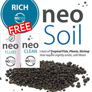 네오 컴팩트 소일 NO CO2 리치 8L (플루이드+클린 증)/ 수족관 어항 수조 사료 먹이 ADA 수초 모스 비료 새우 쉬림프 CRS 구피 열대어 관상어 물고기 바닥재 장식품