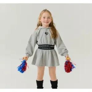 [올리반]숏밴딩후디상하복(멜란지그레이)