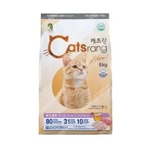 캐츠랑 전연령 리브레 5kg 길고양이 길냥이 밥 사료 건식 대용량