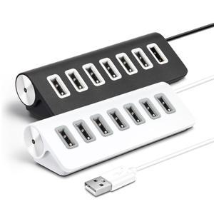 COSY USB 7포트 허브 / PC 노트북 컴퓨터 멀티 포트 확장 분배기 편리한 각도 선길이 1m