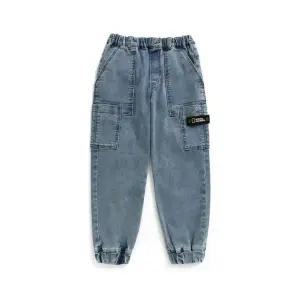 [내셔널지오그래픽키즈]K233UPT960 데님 카고 조거 팬츠 GRAYBLUE