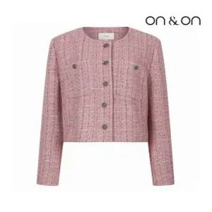 [온앤온][온앤온] 트위드 아웃포켓 라운드 자켓(MW2WJ9761)