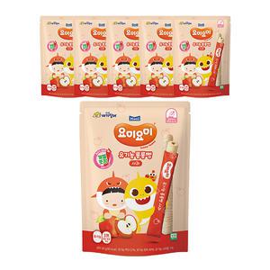 요미요미 유기농 롱롱뻥 사과 24g, 6봉, 1개