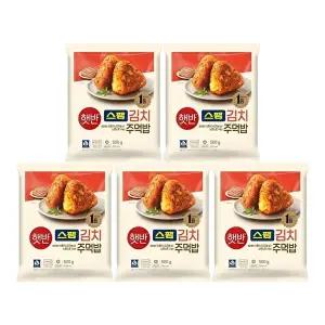 [CJ제일제당][T]햇반 쿡반 스팸김치주먹밥 500g x 5개