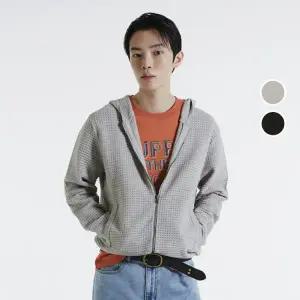 [롯데백화점]버커루 남성 메쉬 와플 후드 집업 가디건 B241KC410P