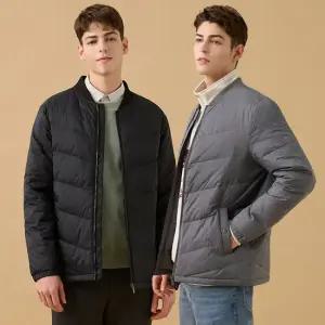 남성보머경량구스다운자켓