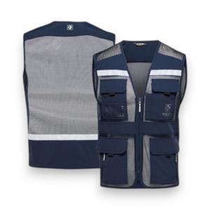 블랙야크 안전조끼 네이비 S 메쉬 베스트 멀티포켓 택배 배달 작업
