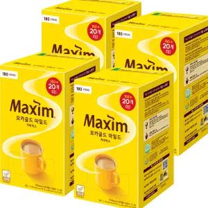 동서 맥심 모카골드 마일드 커피믹스 160T+20T (180T) X 4개