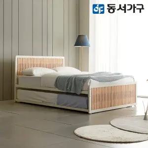 [동서가구]포리 편백 피톤치드 슬라이딩 이층침대 SS+SS (프레임만) DF641351