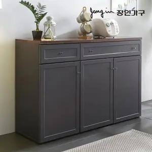 [장인가구]쉐프 그레이 1200 서랍 주방수납장
