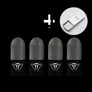 (2세트+케이스) 프리미엄 프로게이머 스마트폰게임 브롤 배그 리듬 손가락 게임 골무 패드 조이스틱