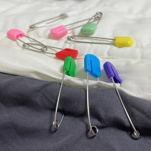 침대 이불고정 칼라 안전옷핀 대형 10P