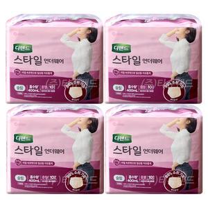 디펜드 스타일 언더웨어 슬림 여자 중형 10매x4팩 (총40매) 요실금 팬티 기저귀