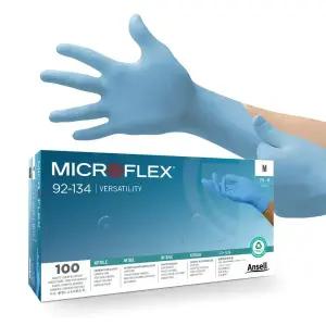 안셀 마이크로플렉스 니트릴 장갑 글러브 100매 진료용 의료용 라텍스 약품방어