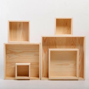 오크 원목상자 직사각형 나무상자 40X50X30CM 디저트보관 유광 보관함 보석함 수납함