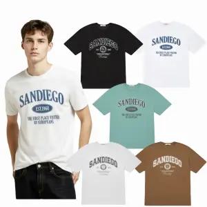 [행텐]공용 샌디에고 프레피 레터링 반팔티 10520-031-402-31_CC