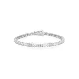 [롯데백화점]티르리르 실버화이트 테니스 팔찌 SBSSVW00513M-2-S