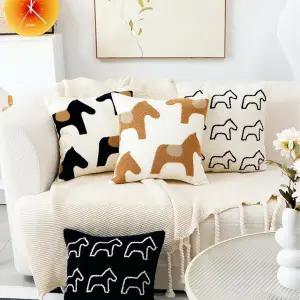 애니멀아트 쿠션 북유럽 거실 쇼파 침대 디자인 쿠션커버 (솜포함)