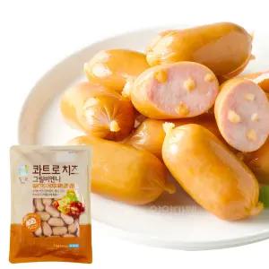 [얌얌마켓] 청정원 콰트로치즈 그릴비엔나 1kg (아이스박스 포함)