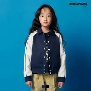 [그루브라임키즈]유니) P100 트윌폴리 난스판 라글란 파이핑 바시티 점퍼 (LITSCUV792M)