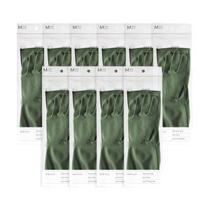 [생활공작소] 천연 라텍스 고무장갑 일반형 10쌍 / (사이즈/색상 택1)