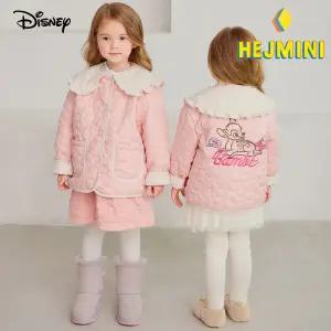 [헤이미니] [디즈니]밤비 프릴배색카라퀼팅자켓