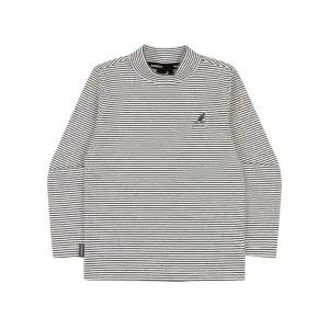 [캉골키즈](센텀시티점)베이직 스트라이프 하프 터틀넥 티셔츠 RD 0001 블랙_ARDCUT00010BK