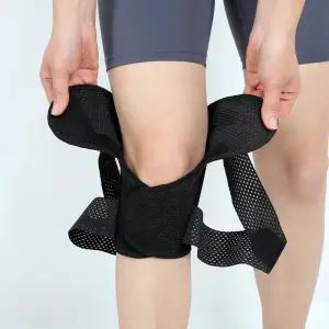 HGE 무릎 보호 엑스랩핑 압박 밴드 L 블랙 2P 니가드 슬개골 관절 보호대 레그 밴딩