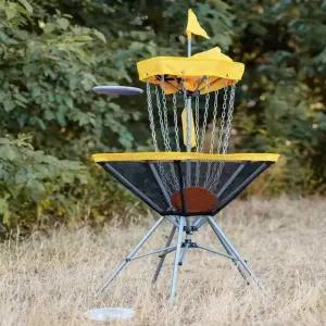 플라잉 디스크 운동회 캐쳐 스포츠 던지기 원반 골대 원반골대 - 노란색