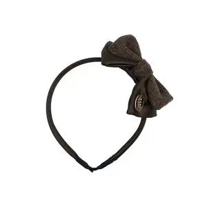 [빈](김해점) 울 헤링본 브라운 리본 헤어밴드 BZ62AX01