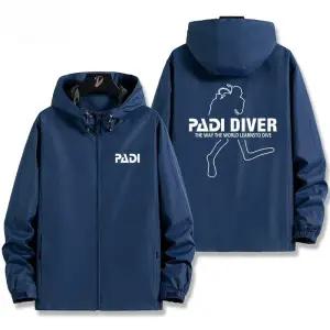 다이빙 판초 체온유지 PADI 스쿠버 방수 방풍 자켓 남녀 바람막이 집업 후드 재킷