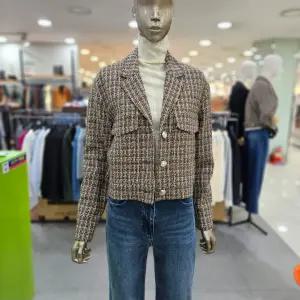 시슬리/애플아울렛/에코 델핀 트위드 플랩 포켓 자켓 SAJK37461