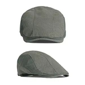 어르신모자 남자 여름 중년 노인 베레모 메쉬 헌팅 캡 모자 어르