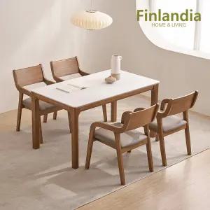 클로드 포세린 세라믹 참죽나무 4인식탁세트(의자4)