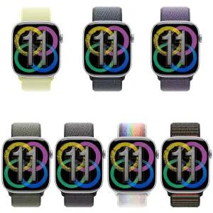 Apple Watch 11 GPS + Cellular 46mm 실버 알루미늄 케이스/(스포츠 루프 색상 선택 가능)