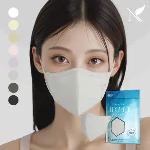 [국산/최신제조] 다이아핏 KF80 새부리형 마스크 100매+100매 (파우치형)