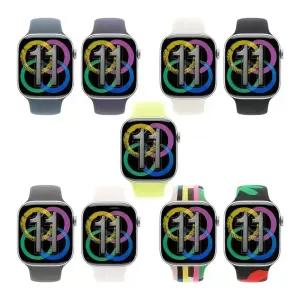 Apple Watch 11 GPS + Cellular 42mm 실버 알루미늄 케이스/(스포츠 밴드 색상 및 사이즈 선택)