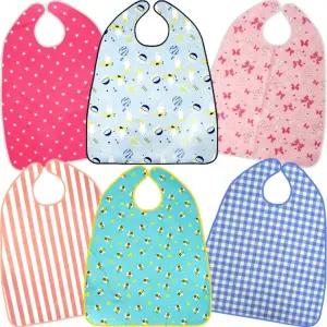 더해피 성인 버튼형 턱받이 방수 위생 환자용 노인용