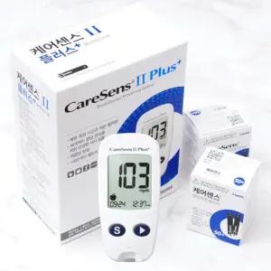 케어센스 2 혈당계 +시험지110매+침110개+솜100매 혈당측정기