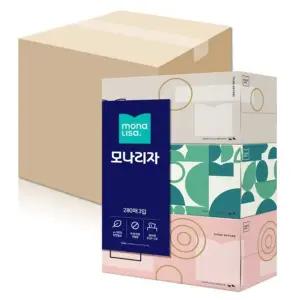 모나리자 미용티슈 각티슈 280매 3입 8팩