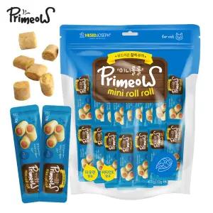 프리미요 미니롤롤 참치 400g 40p 고양이 퓨레 이빨과자 영양 간식