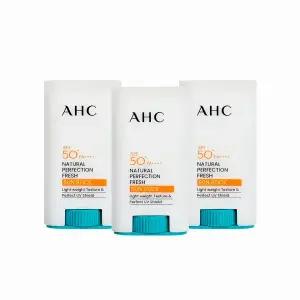 AHC 내추럴 퍼펙션 프레쉬 선스틱 17g (SPF 50+) 3개