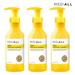 메디올 영 프레시 루트 두피청정 샴푸 333ml 우디허발향 3개