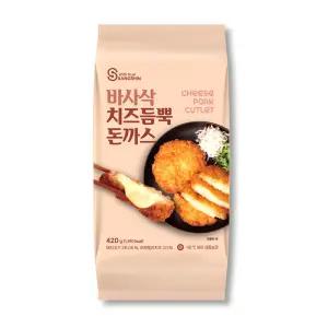 [상신] 바사삭 치즈듬뿍 돈까스 420g x 3팩 (총 9장)_소비기한 26.06.27