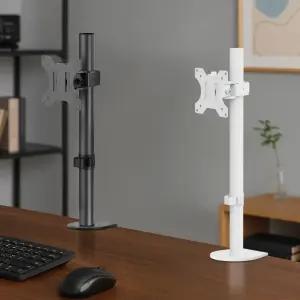 마운트뷰 MV12-T01 싱글 모니터암 32인치 지지대 모니터거치대 27인치 스탠드 클램프