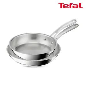 테팔 인덕션 SS 퍼펙트 레지스트 후라이팬 2종(24cm+28cm)