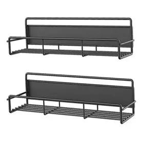 철제문 자석 선반 벽걸이 냉장고 다용도 세탁실 자석 선반 현관문 조미료 싱크대 진열대 수납장 정리함